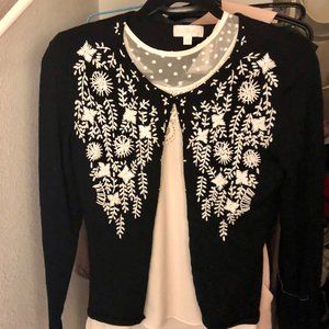 Embroidered cardigan-Cotton-SZ 00/XS